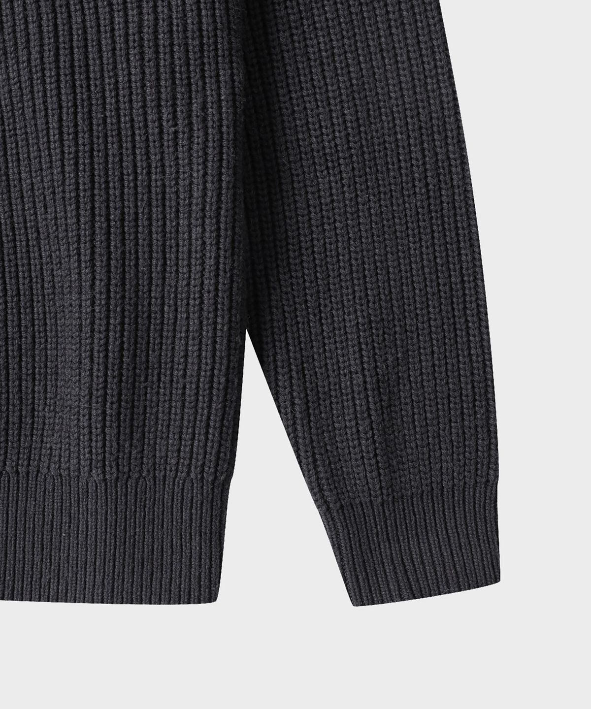 테일던(TAILDERN) Walter Highneck Zip up Cardigan Charcoal