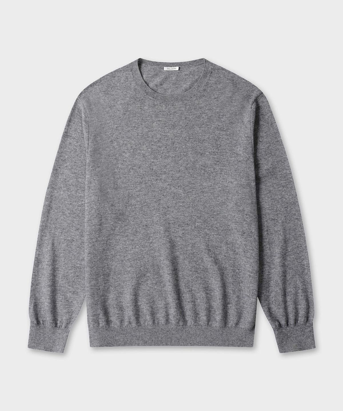 테일던(TAILDERN) Wales Wool Cashmere Crewneck Sweater Grey