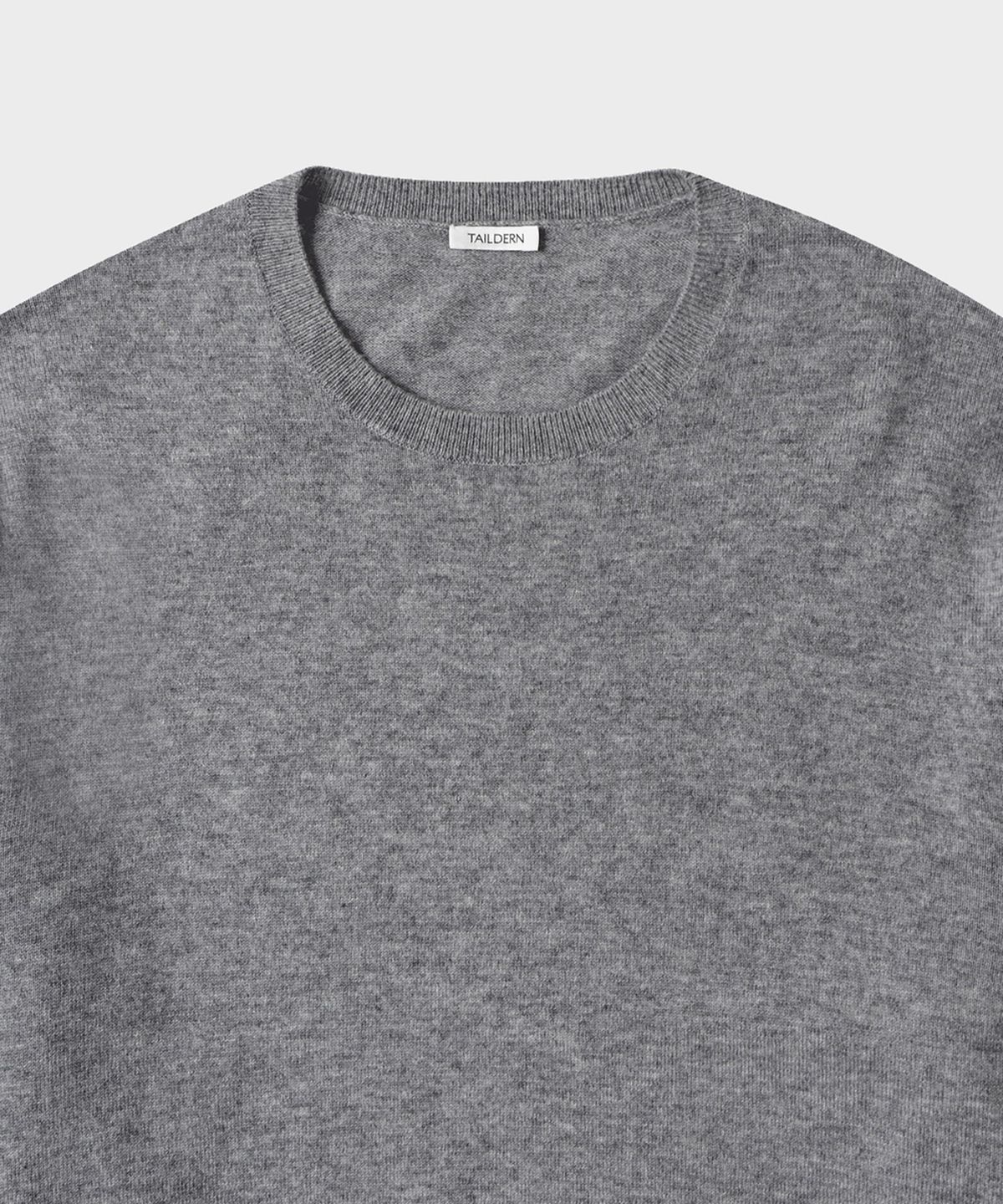 테일던(TAILDERN) Wales Wool Cashmere Crewneck Sweater Grey