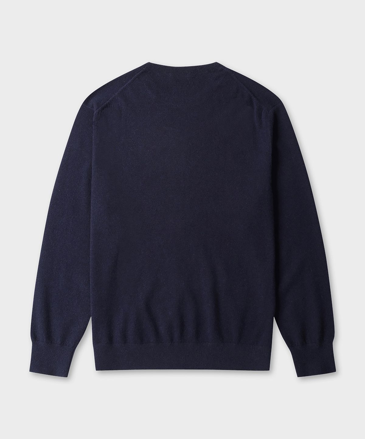테일던(TAILDERN) Wales Wool Cashmere Crewneck Sweater Navy