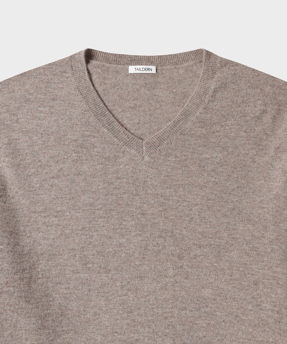 테일던(TAILDERN) Wales V-neck Sweater Wool Cashmere Beige