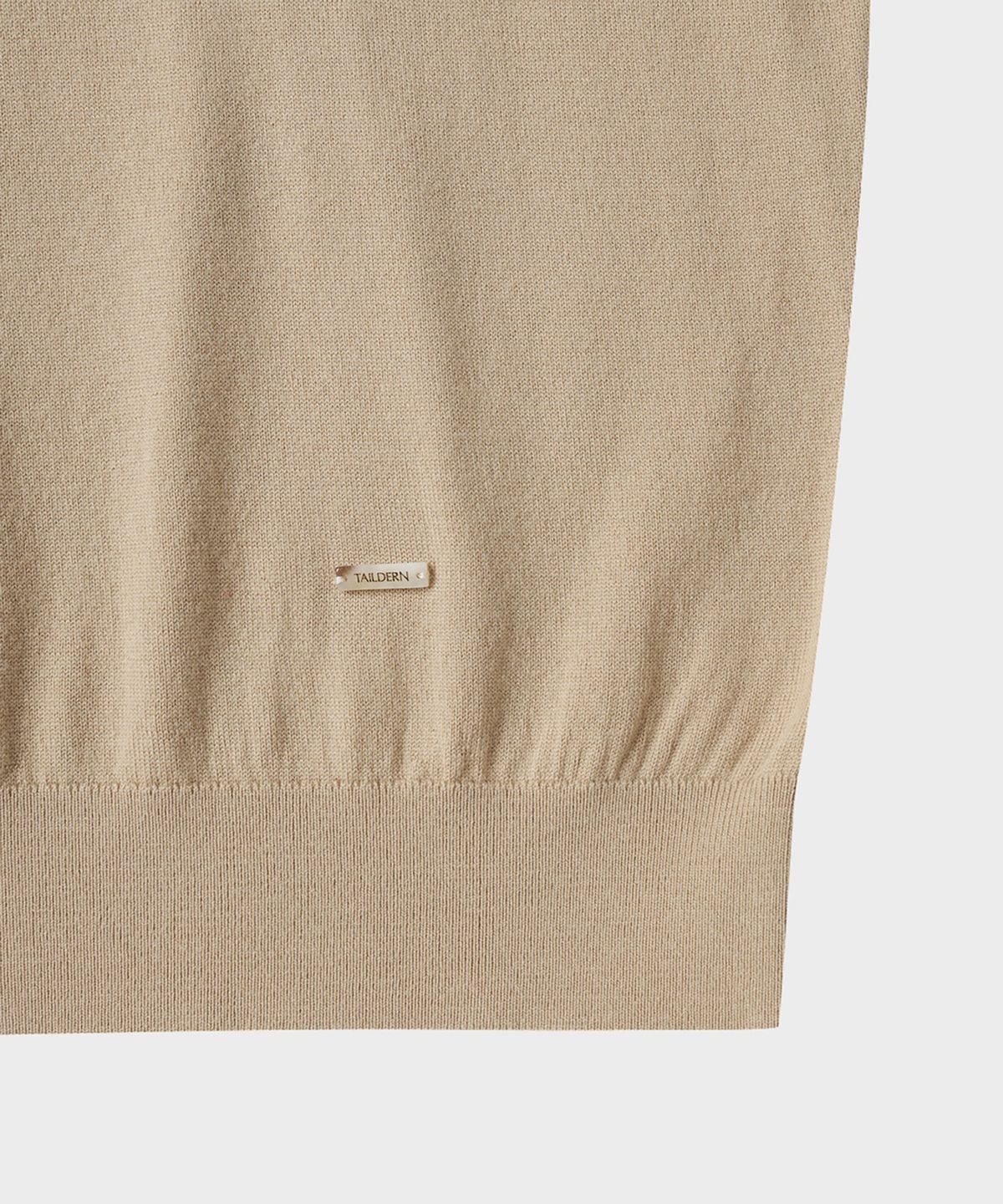 테일던(TAILDERN) William Lightweight Crewneck Sweater Wool Beige