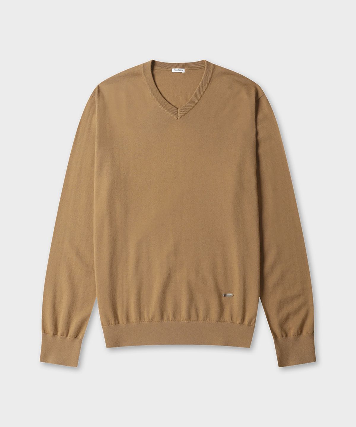 테일던(TAILDERN) William Lightweight V-neck Sweater Wool Camel