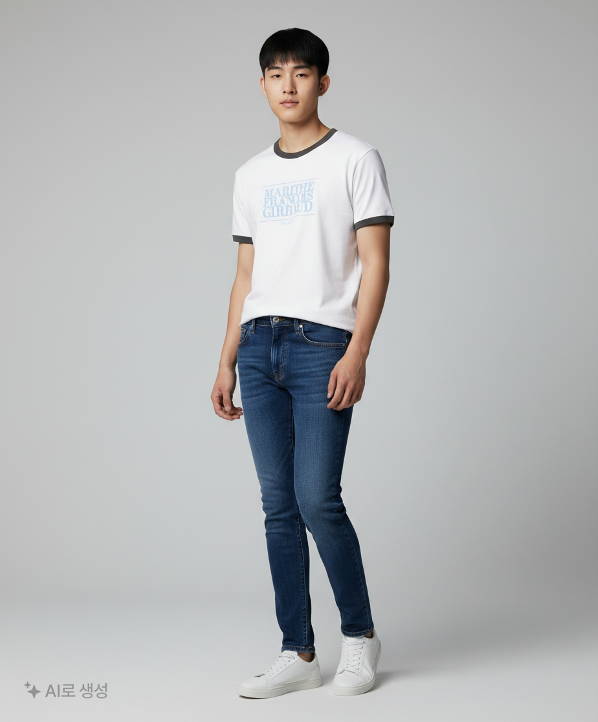 마리떼 프랑소와 저버(MARITHÉ + FRANҪOIS GIRBAUD) CLASSIC LOGO COLOR POINT TEE white L