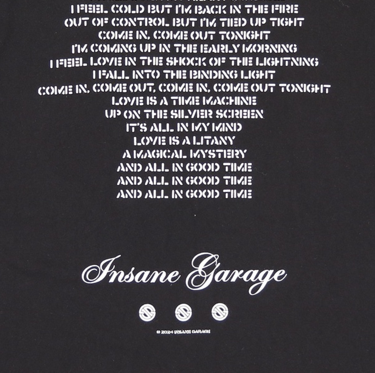 인세인개러지(INSANEGARAGE) 반소매 티셔츠 3