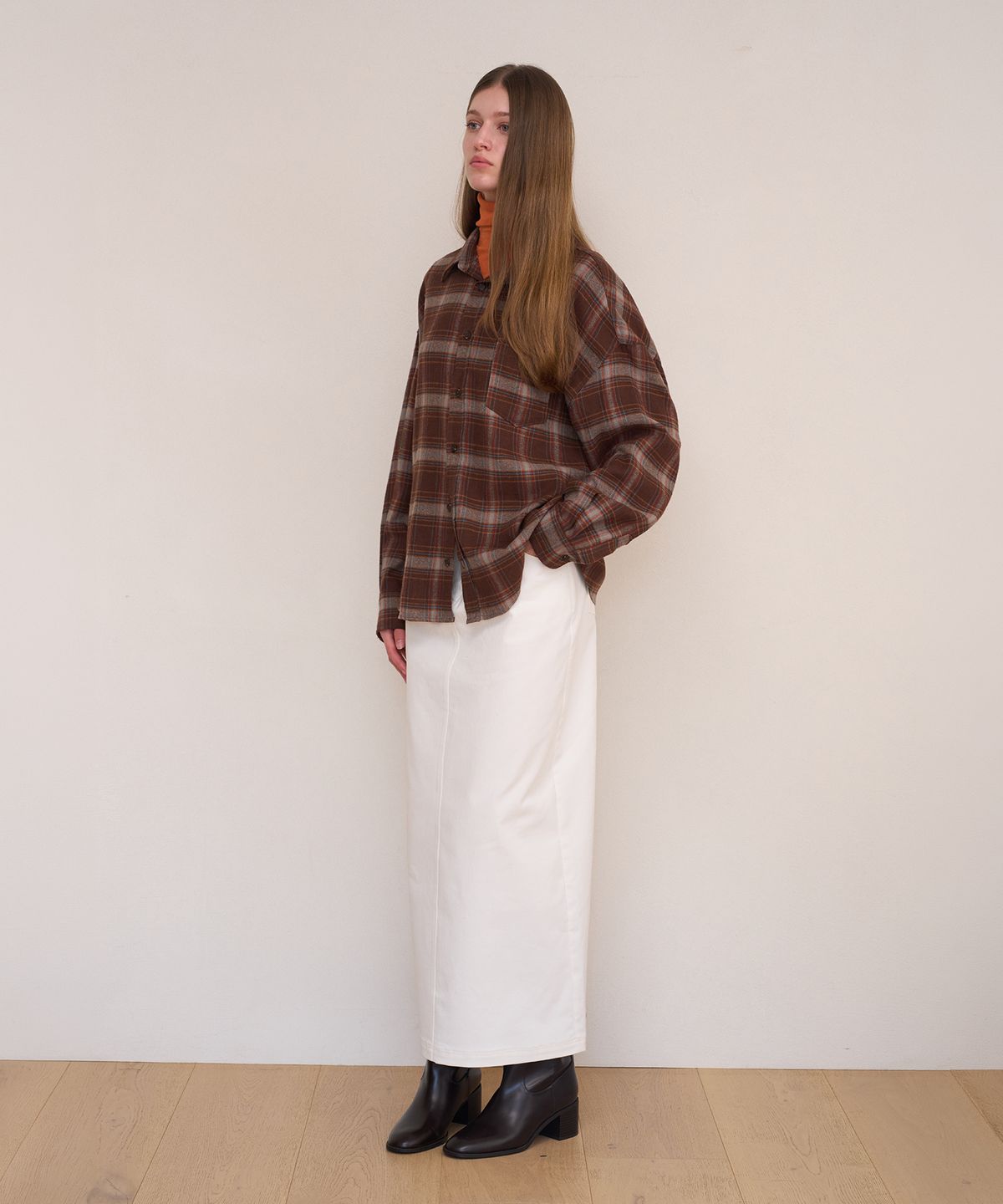 아템포(ATEMPO) COTTON FLANNEL CHECK SHIRT