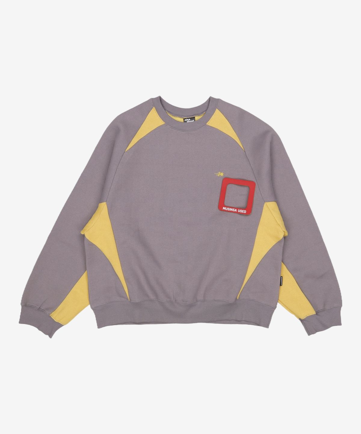 나이스고스트클럽(NICEGHOSTCLUB) SPORTY LINE SWEATSHIRTS_GREY(NG2DFUM453A) S