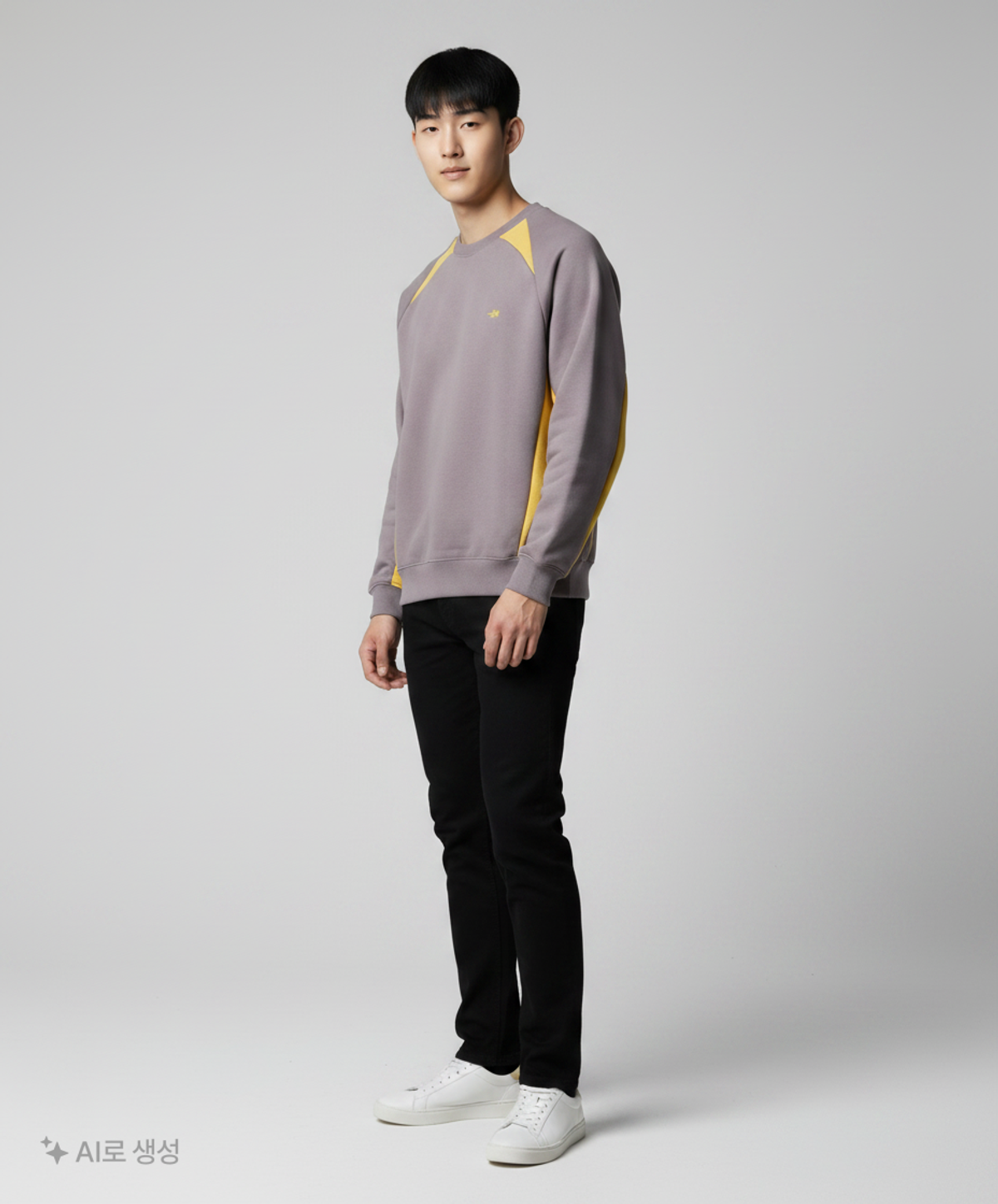 나이스고스트클럽(NICEGHOSTCLUB) SPORTY LINE SWEATSHIRTS_GREY(NG2DFUM453A) S