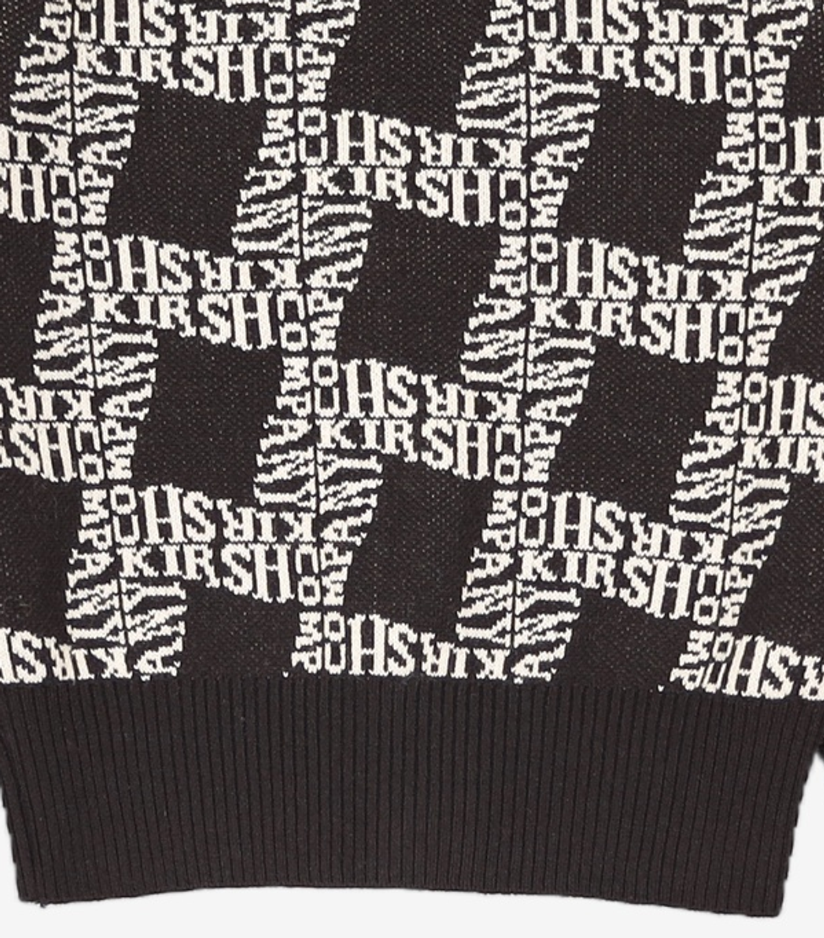 키르시(KIRSH) 스파이럴 자카드 니트 가디건 KA [블랙] 1