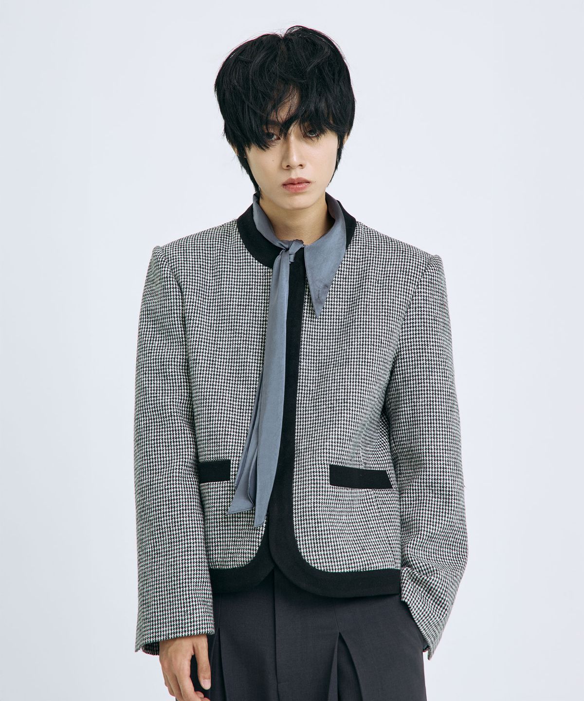 텐 패스트 세븐(TEN PAST SEVEN) 바인딩 하운드투스 자켓 (2 Colors)