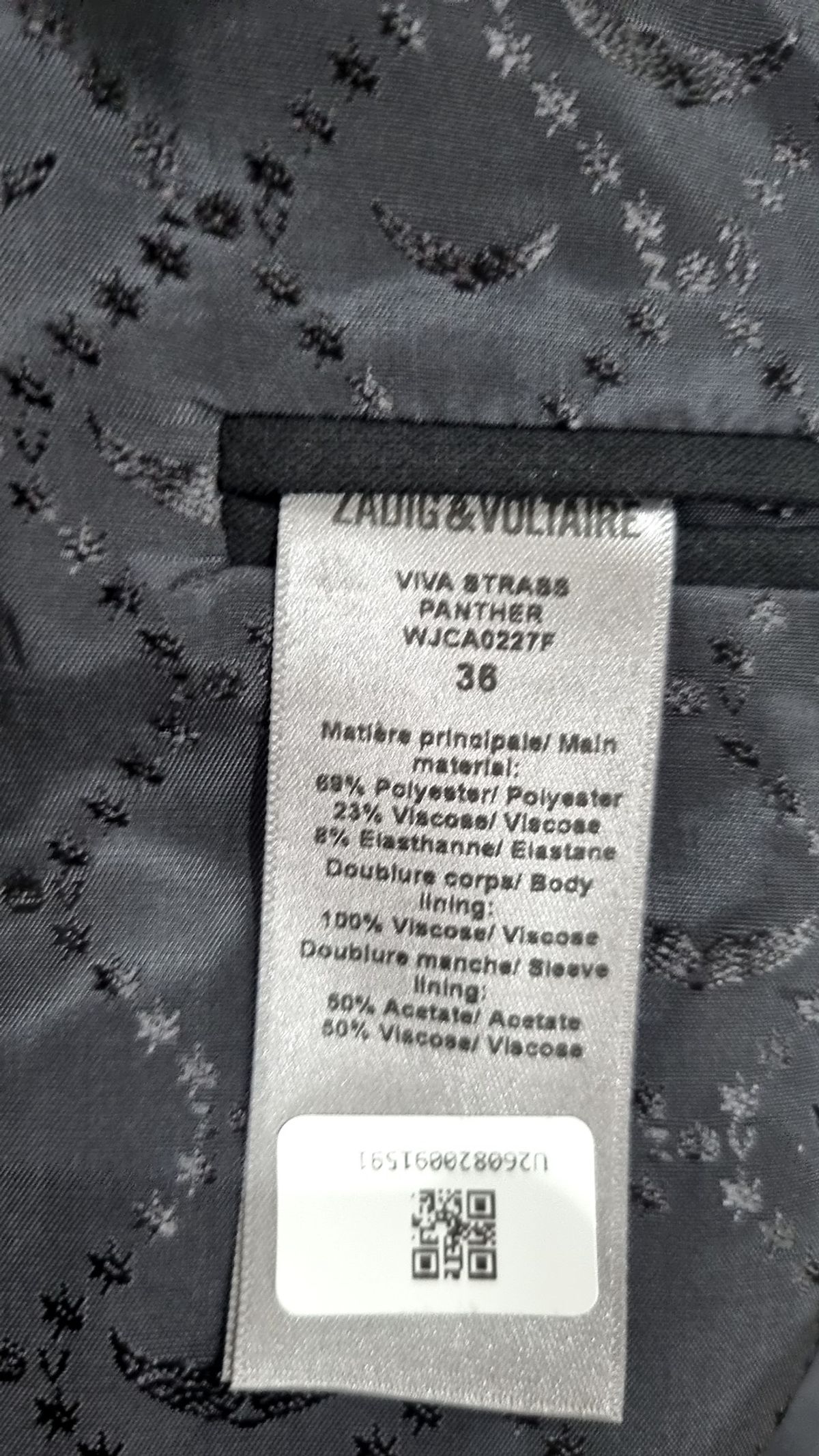 쟈딕 앤 볼테르(ZADIG & VOLTAIRE) 슈트/블레이저 재킷 36
