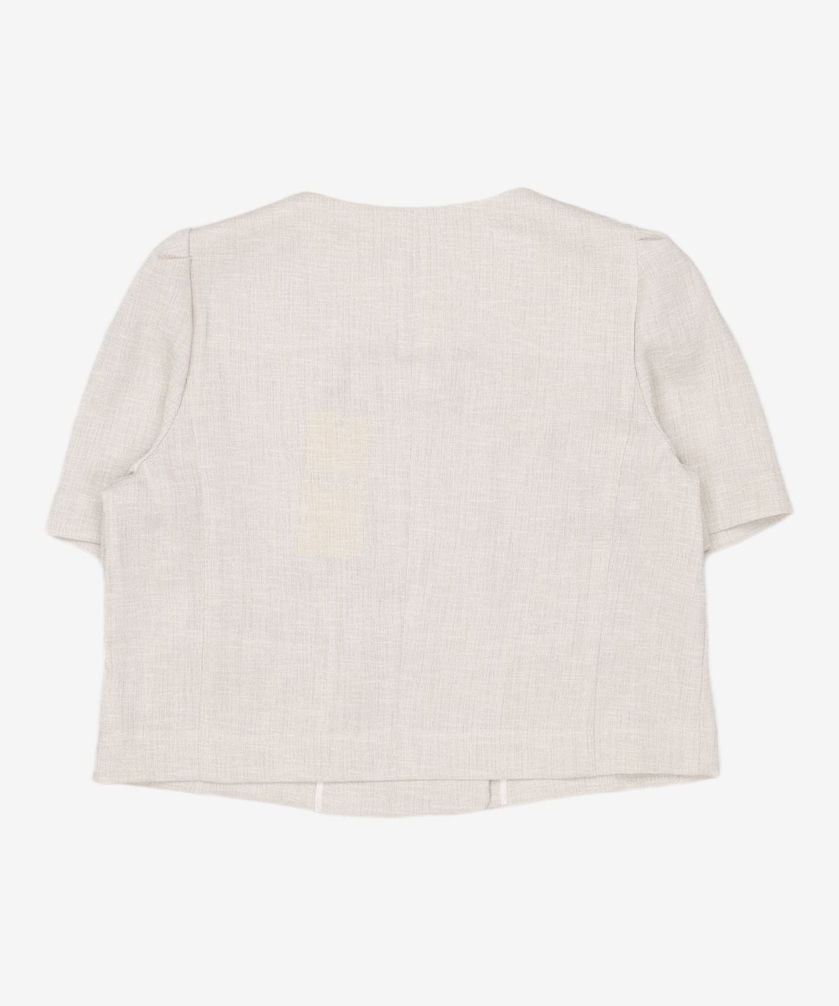 미쏘(MIXXO) 스퀘어넥 더블 숏 반팔자켓_MIWJKD612G M