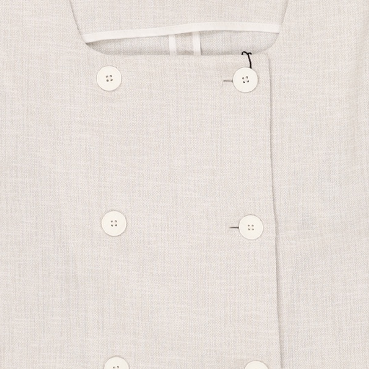 미쏘(MIXXO) 스퀘어넥 더블 숏 반팔자켓_MIWJKD612G M