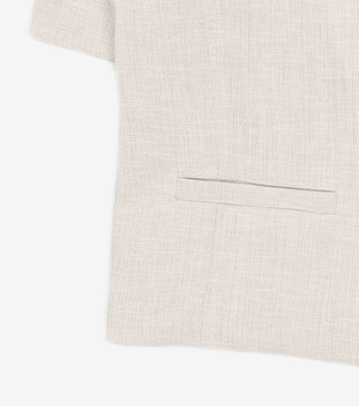 미쏘(MIXXO) 스퀘어넥 더블 숏 반팔자켓_MIWJKD612G M