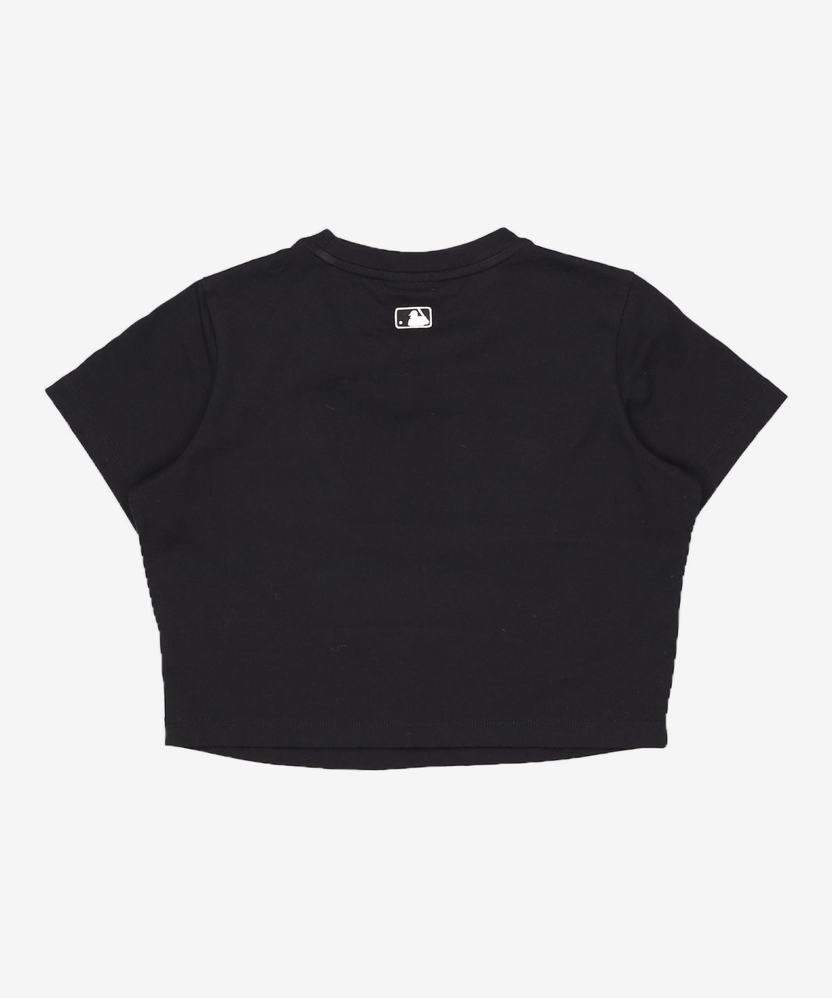 엠엘비(MLB) 여성 베이직 크롭 반팔 티셔츠 NY (Black) XS