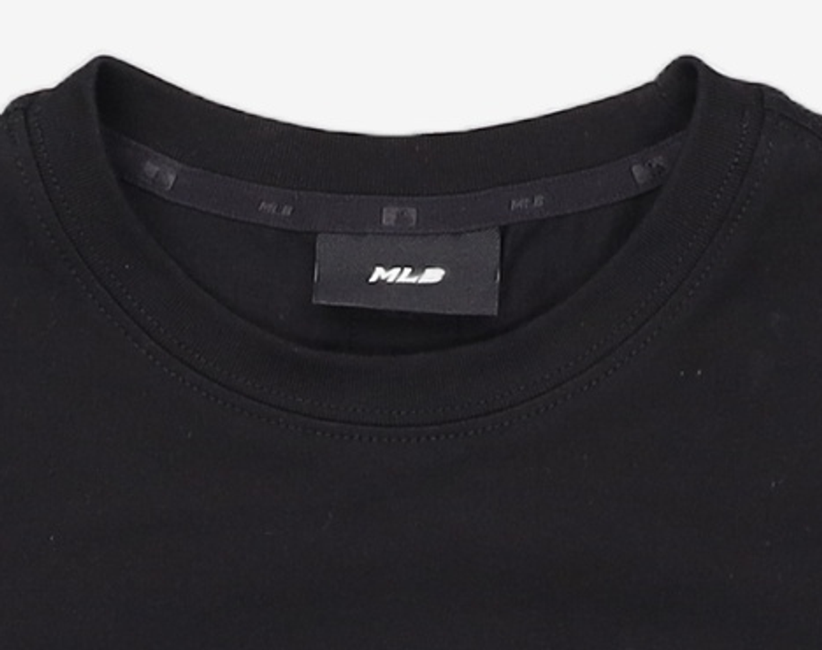 엠엘비(MLB) 여성 베이직 크롭 반팔 티셔츠 NY (Black) XS