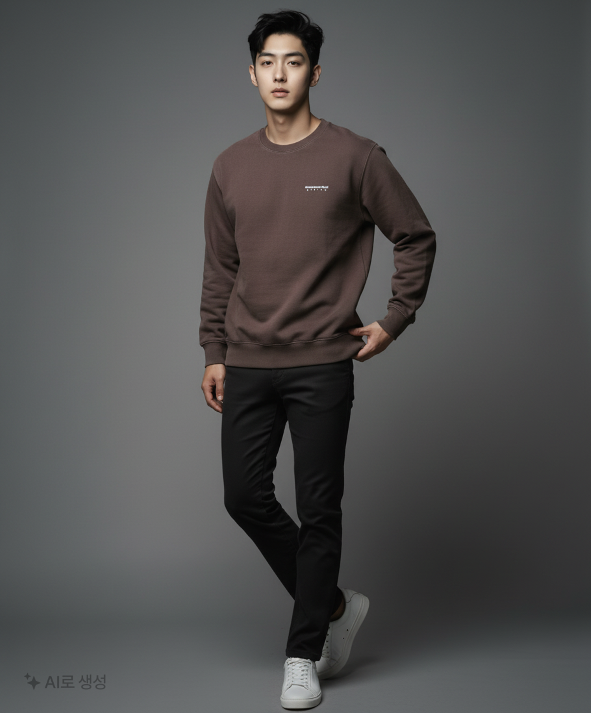 디스이즈네버댓(THISISNEVERTHAT) (FW21) DSN-Logo Crewneck Charcoal L
