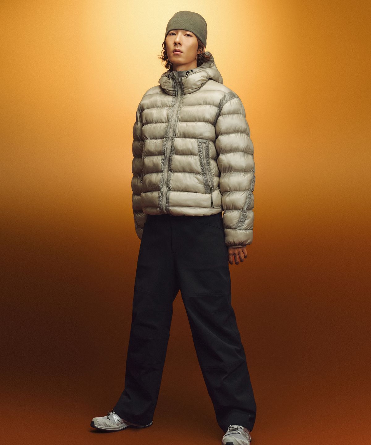 무신사 스탠다드 스포츠(MUSINSA STANDARD SPORTS) [굿펠로우] 엣지 시어로프트 패딩자켓 DUSTY BEIGE