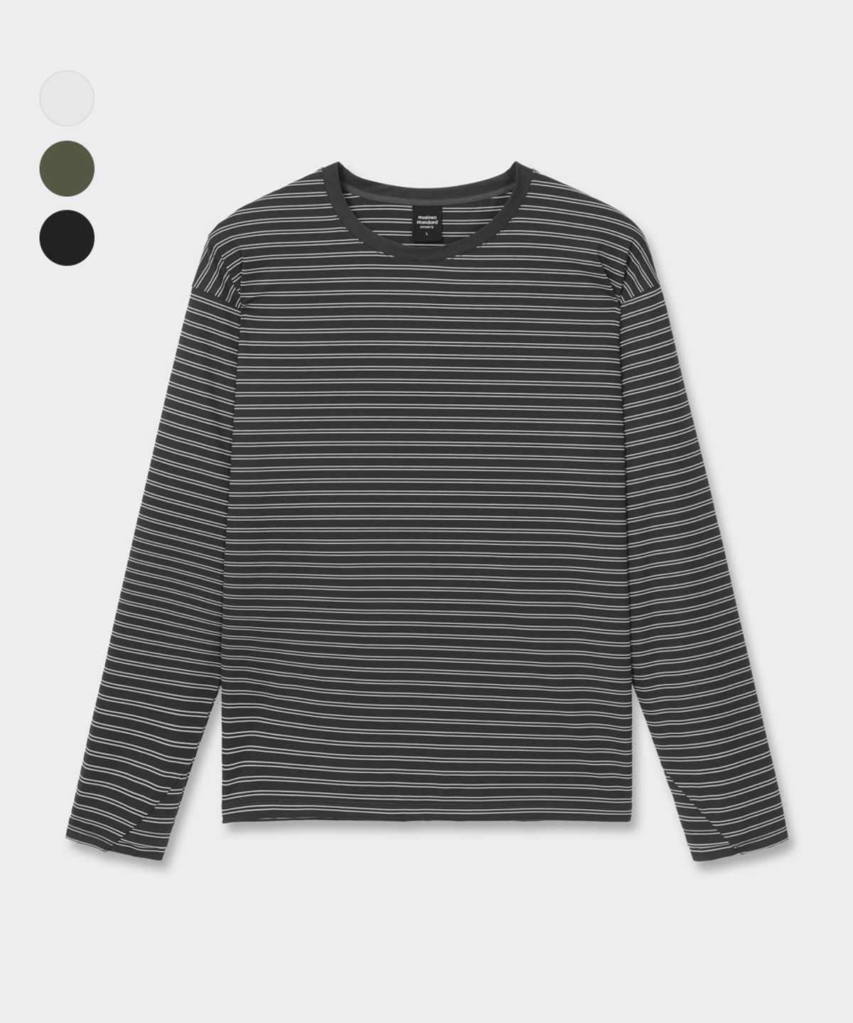 무신사 스탠다드 스포츠(MUSINSA STANDARD SPORTS) 무브액트 스트라이프 롱슬리브 (3color)