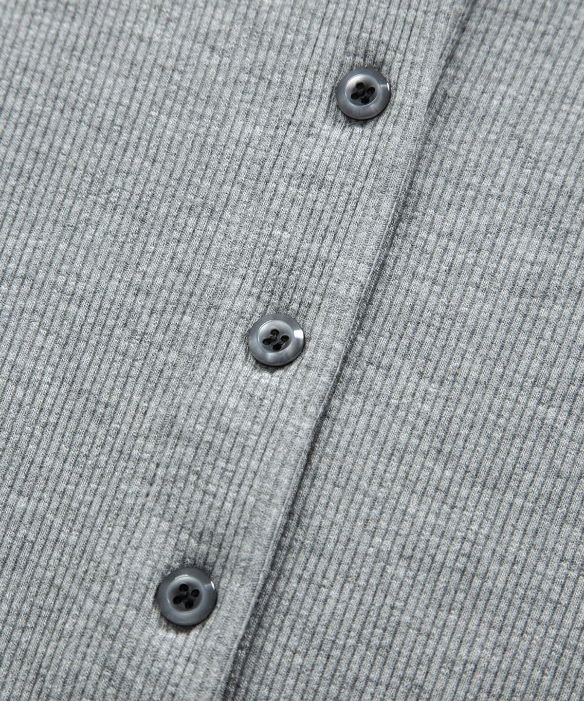 애즈온(ASON) MUTE BUTTON CARDIGAN / GRAY