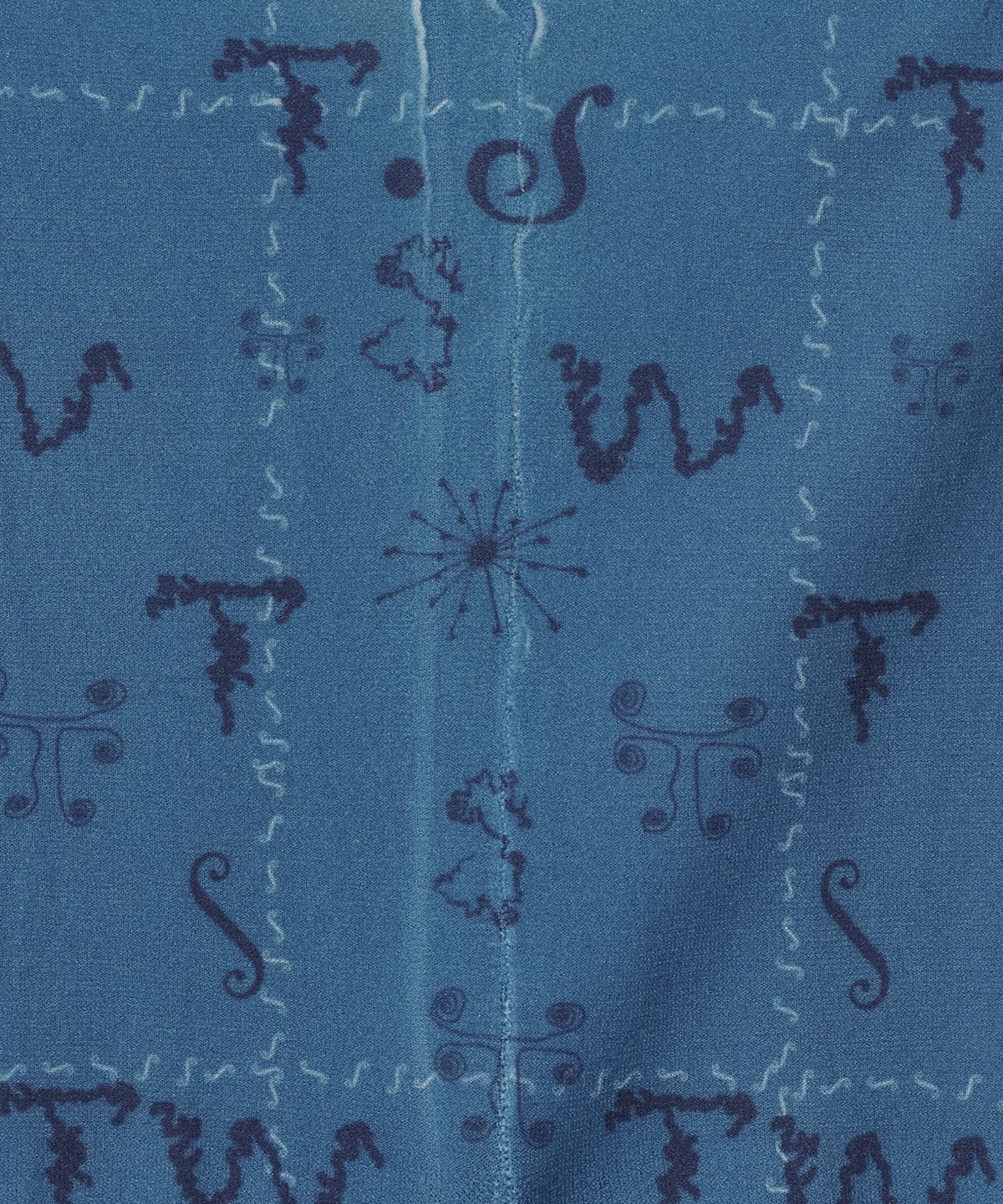 타입서비스(TYPESERVICE) Tiny Glyph Tights [Blue]