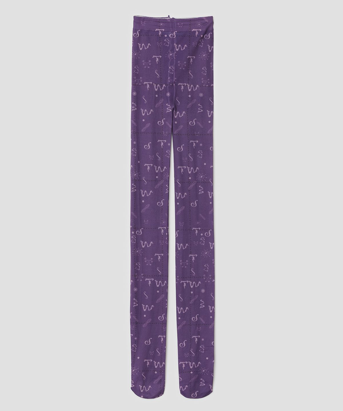 타입서비스(TYPESERVICE) Tiny Glyph Tights [Purple]