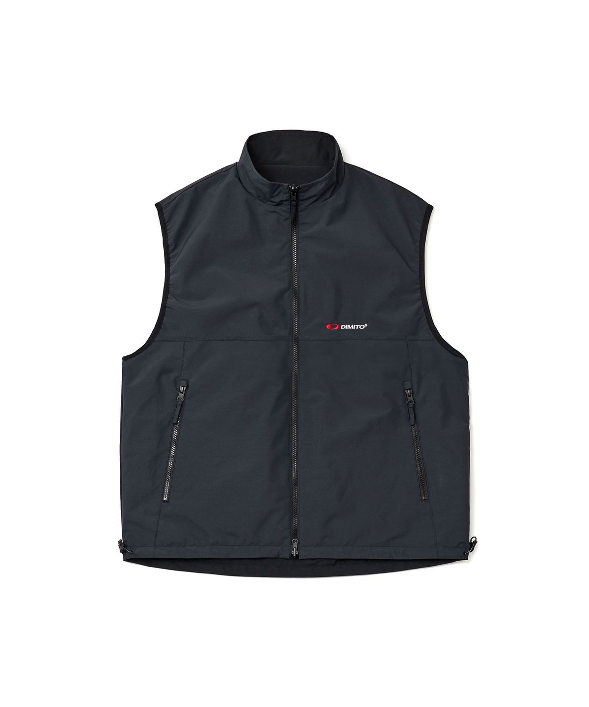 디미토(DIMITO) REVERSIBLE WIND VEST NAVY CHECK