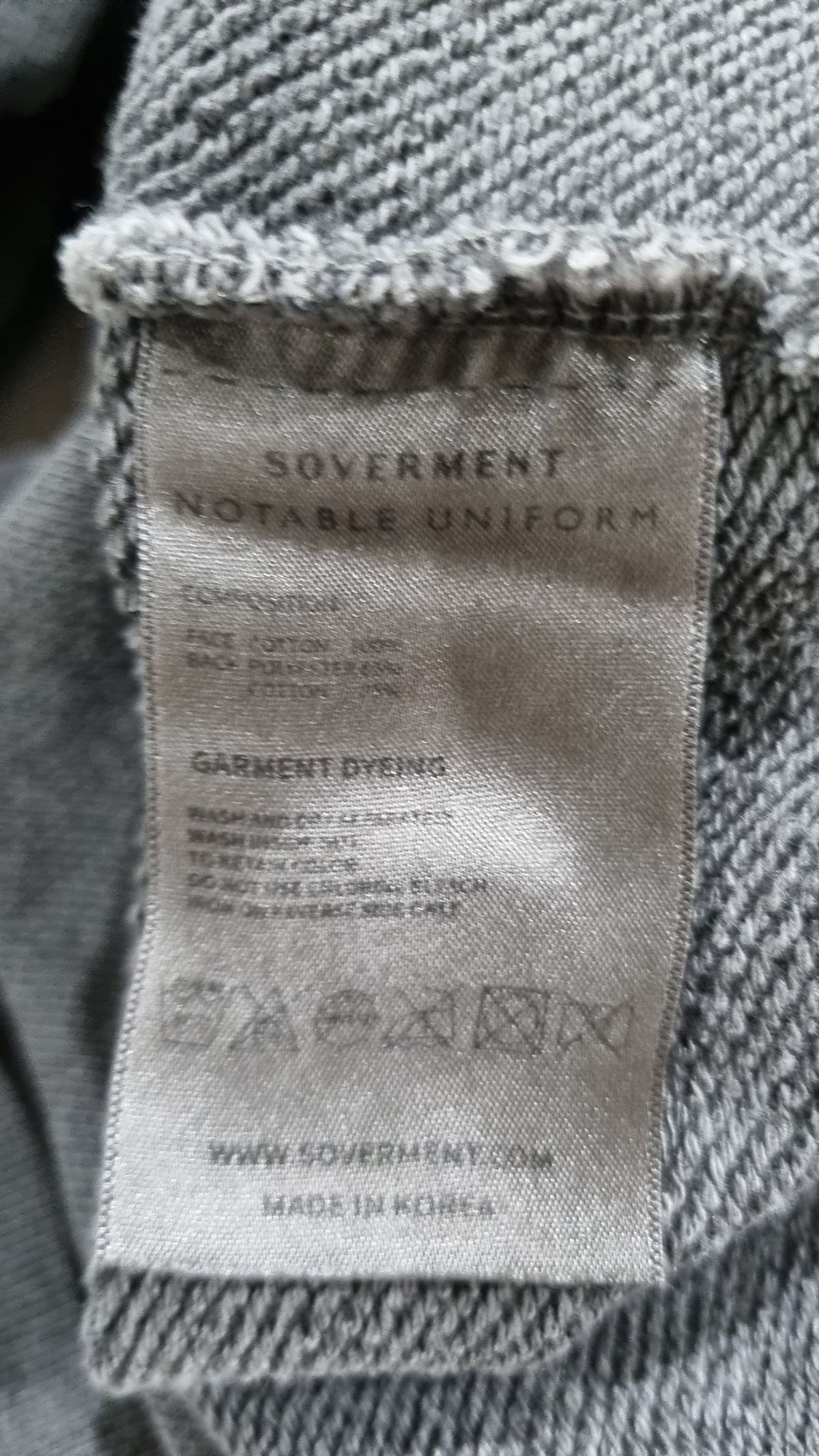 소버먼트(SOVERMENT) 후드 티셔츠 XL