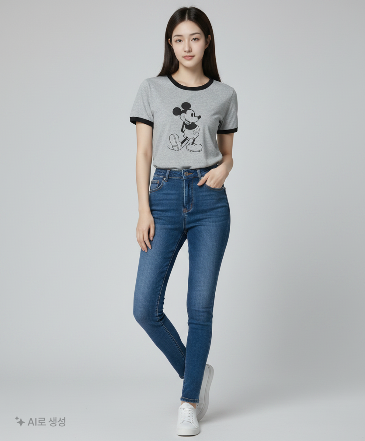 유니클로 x 디즈니(UNIQLO x Disney) 반소매 티셔츠 L