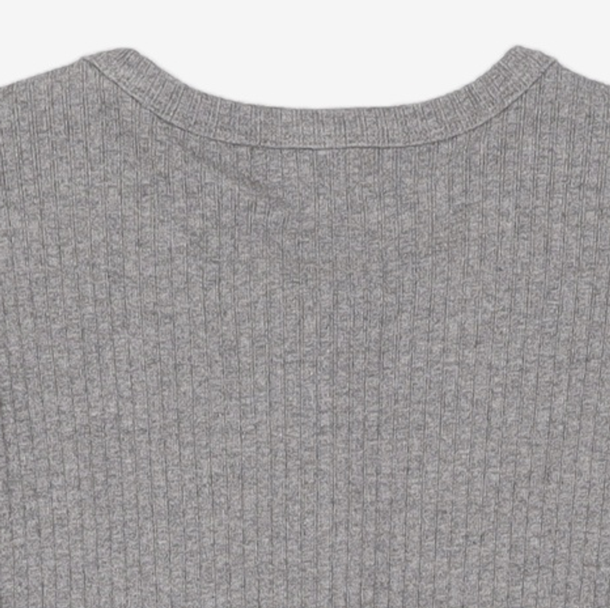 티엔지티(TNGT) Ribbed Henley Neck T-Shirt (Grey) TNTS5F100G2 95