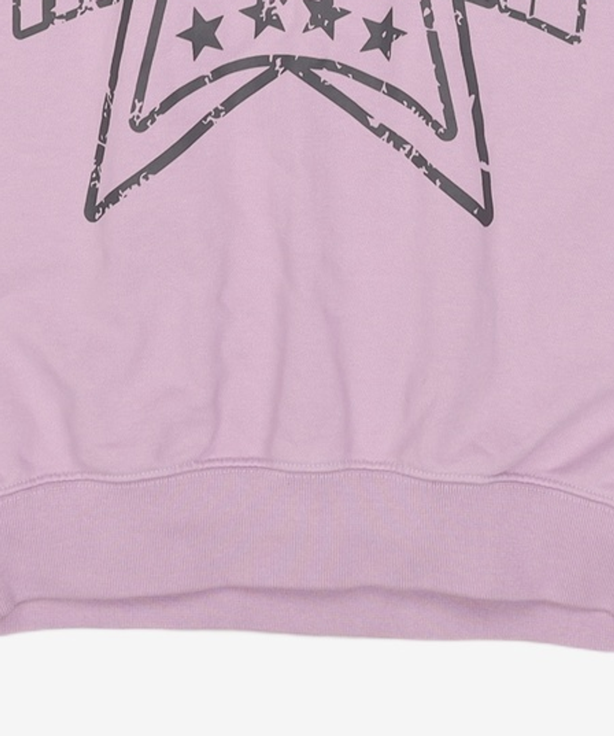 아크메드라비(ACME DE LA VIE) PREPPY LOGO CRACK PRINTING HOODIE LIGHT PURPLE 1