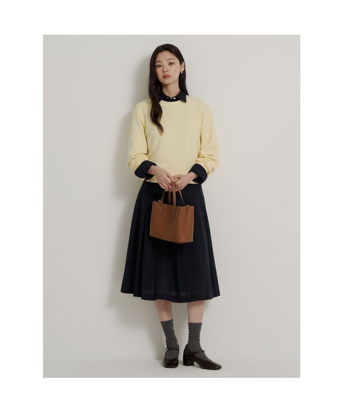빈폴 멘(BEANPOLE MEN) [Essential] 남녀공용 스웨트 셔츠 - 레몬