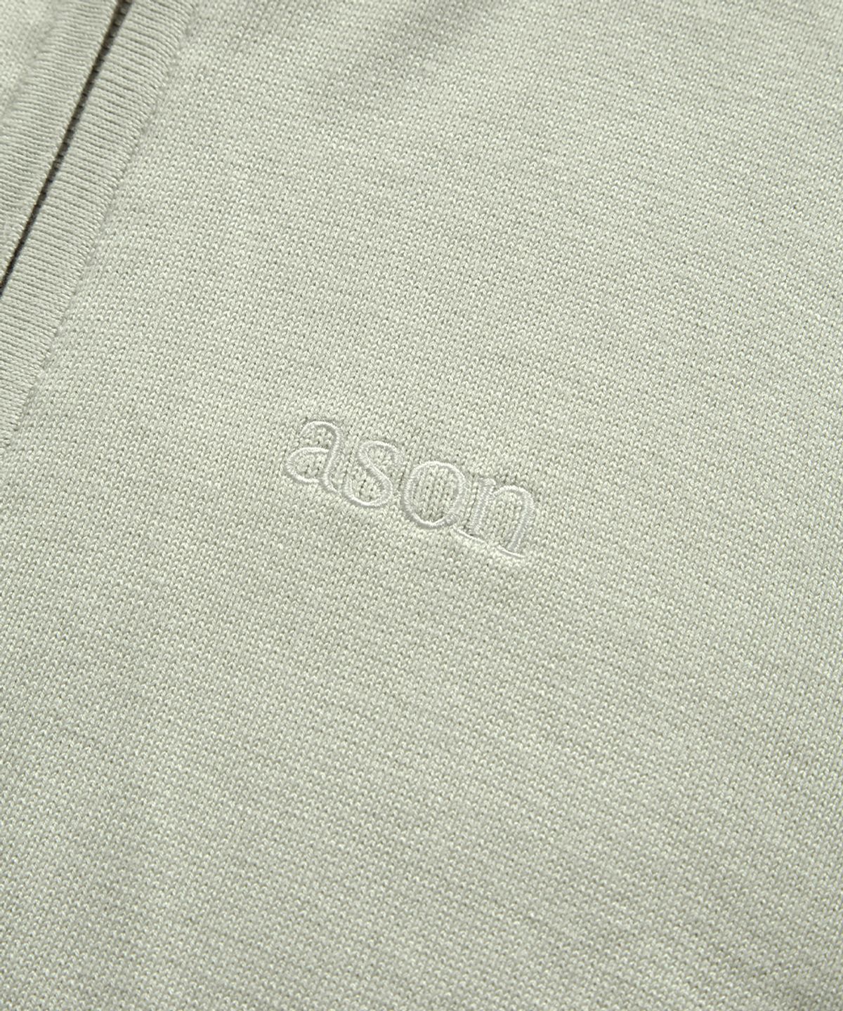 애즈온(ASON) FABLE KNIT HOOD ZIP-UP / BEIGE