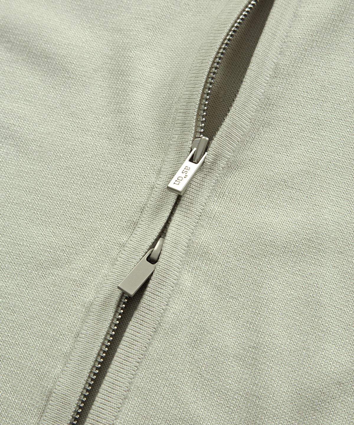 애즈온(ASON) FABLE KNIT HOOD ZIP-UP / BEIGE