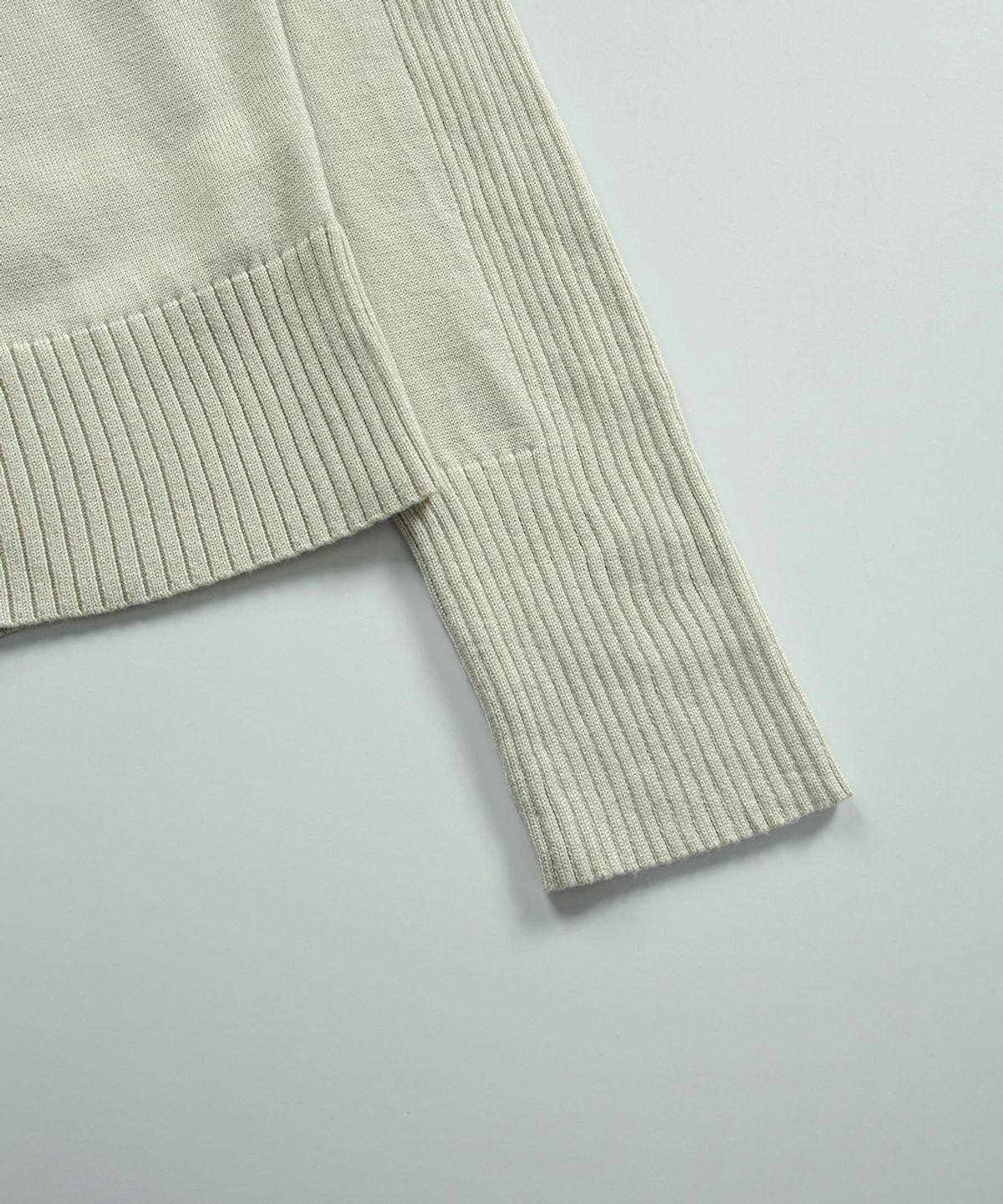 애즈온(ASON) FABLE KNIT HOOD ZIP-UP / BEIGE