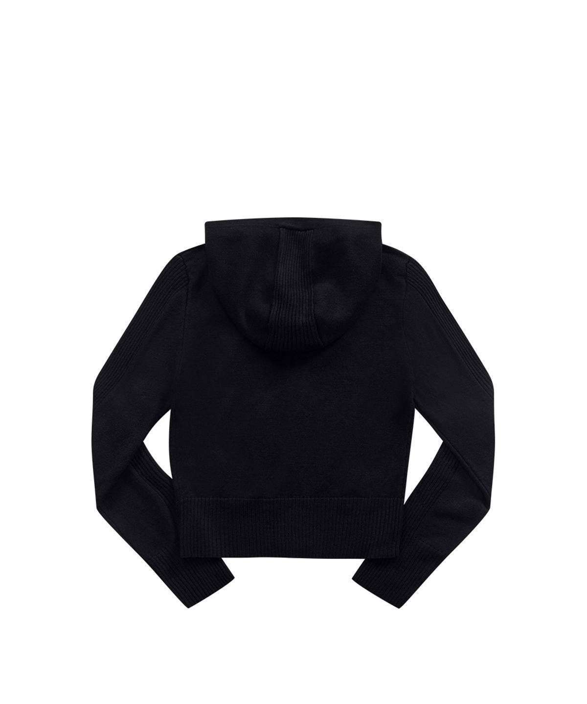 애즈온(ASON) FABLE KNIT HOOD ZIP-UP / BLACK
