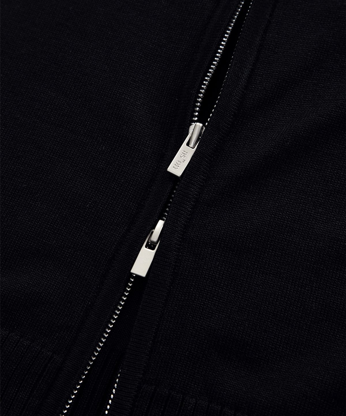 애즈온(ASON) FABLE KNIT HOOD ZIP-UP / BLACK