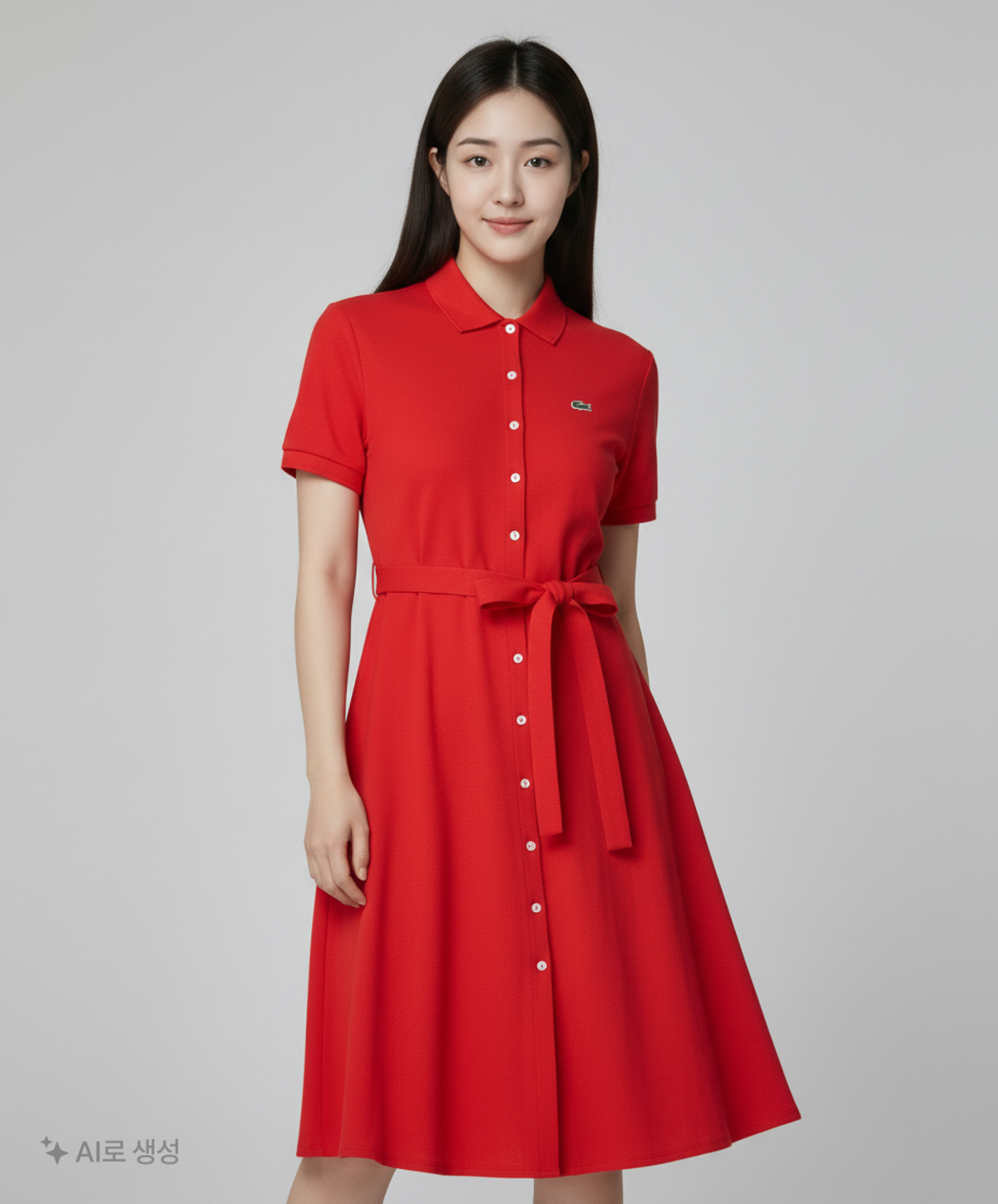 라코스테(LACOSTE) 여성 A라인 폴로 원피스 LCST EF5471-20BS5H 36