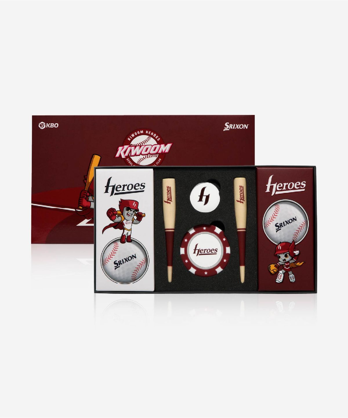 스릭슨(SRIXON) [KBOx스릭슨] 키움 히어로즈 골프공 선물세트