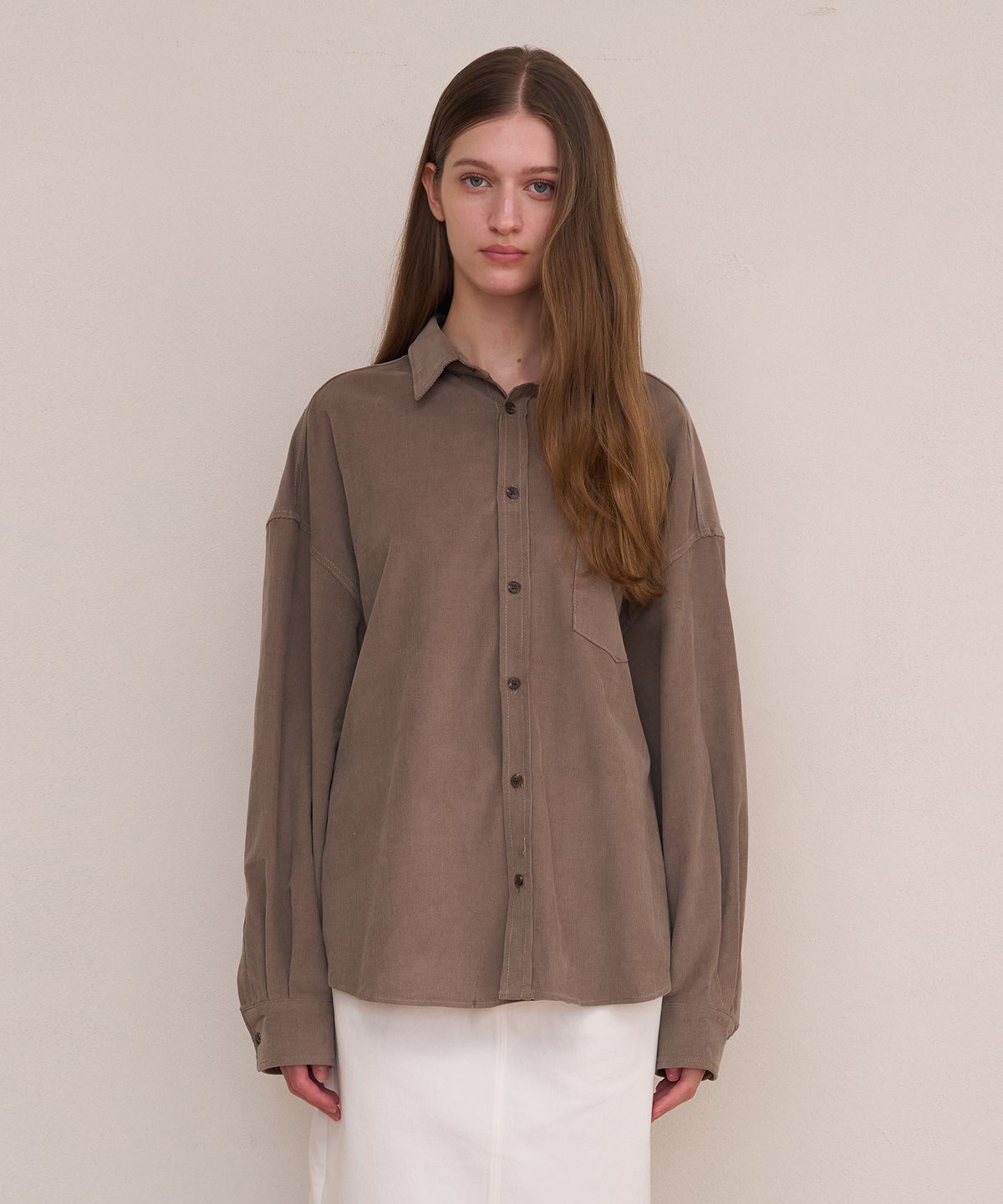 아템포(ATEMPO) CORDUROY COTTON SHIRT