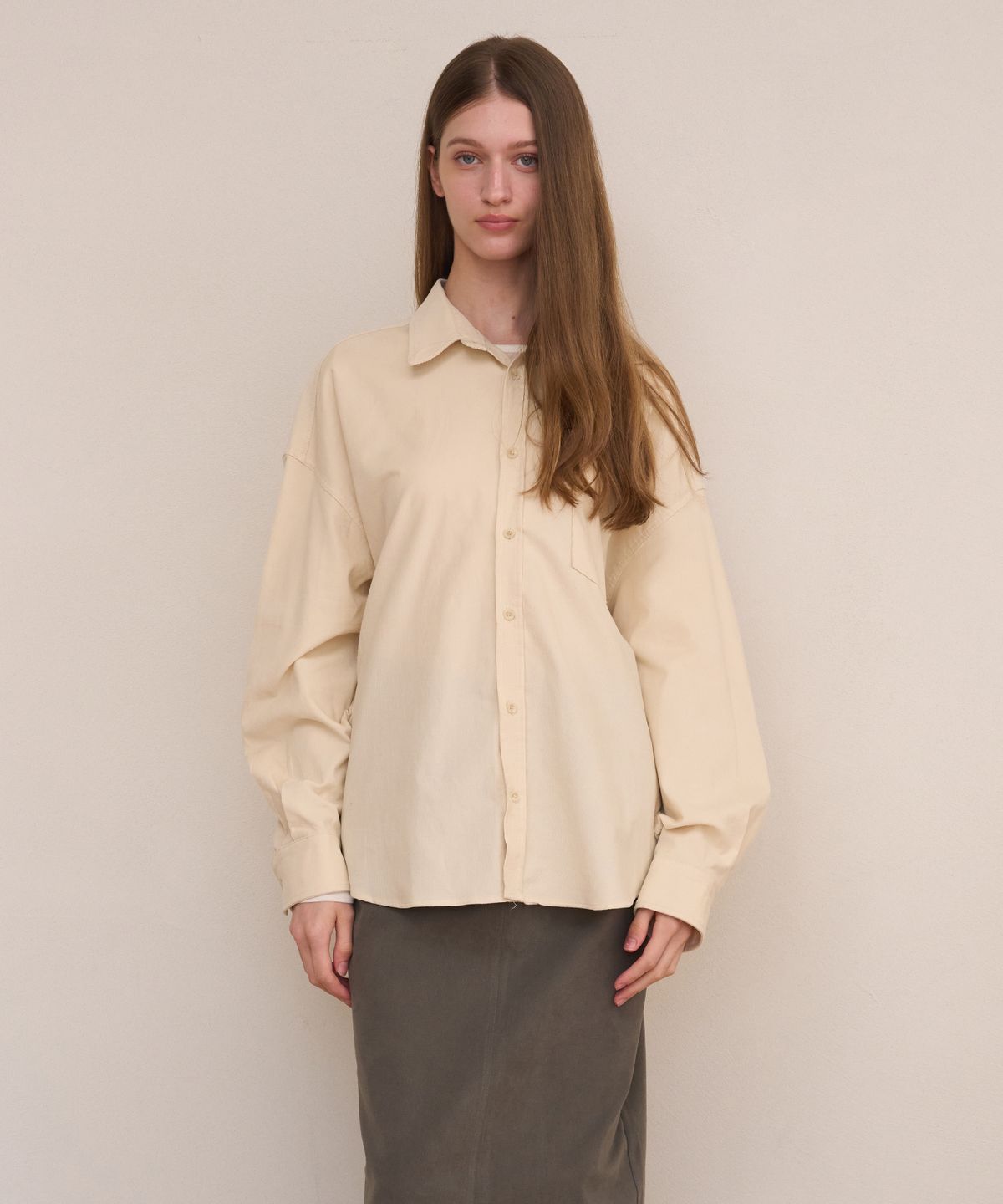 아템포(ATEMPO) CORDUROY COTTON SHIRT