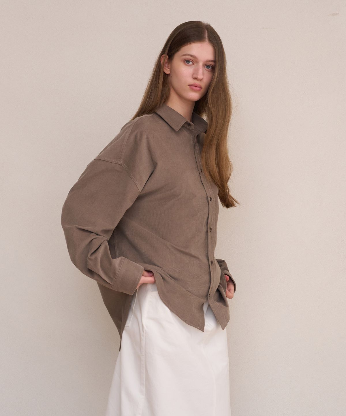 아템포(ATEMPO) CORDUROY COTTON SHIRT