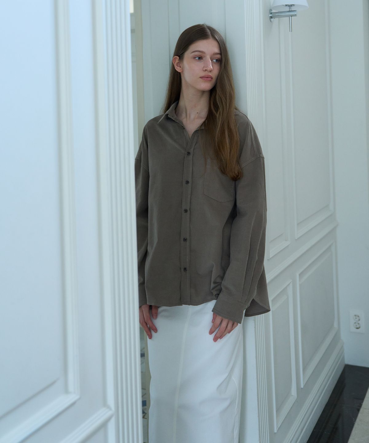아템포(ATEMPO) CORDUROY COTTON SHIRT