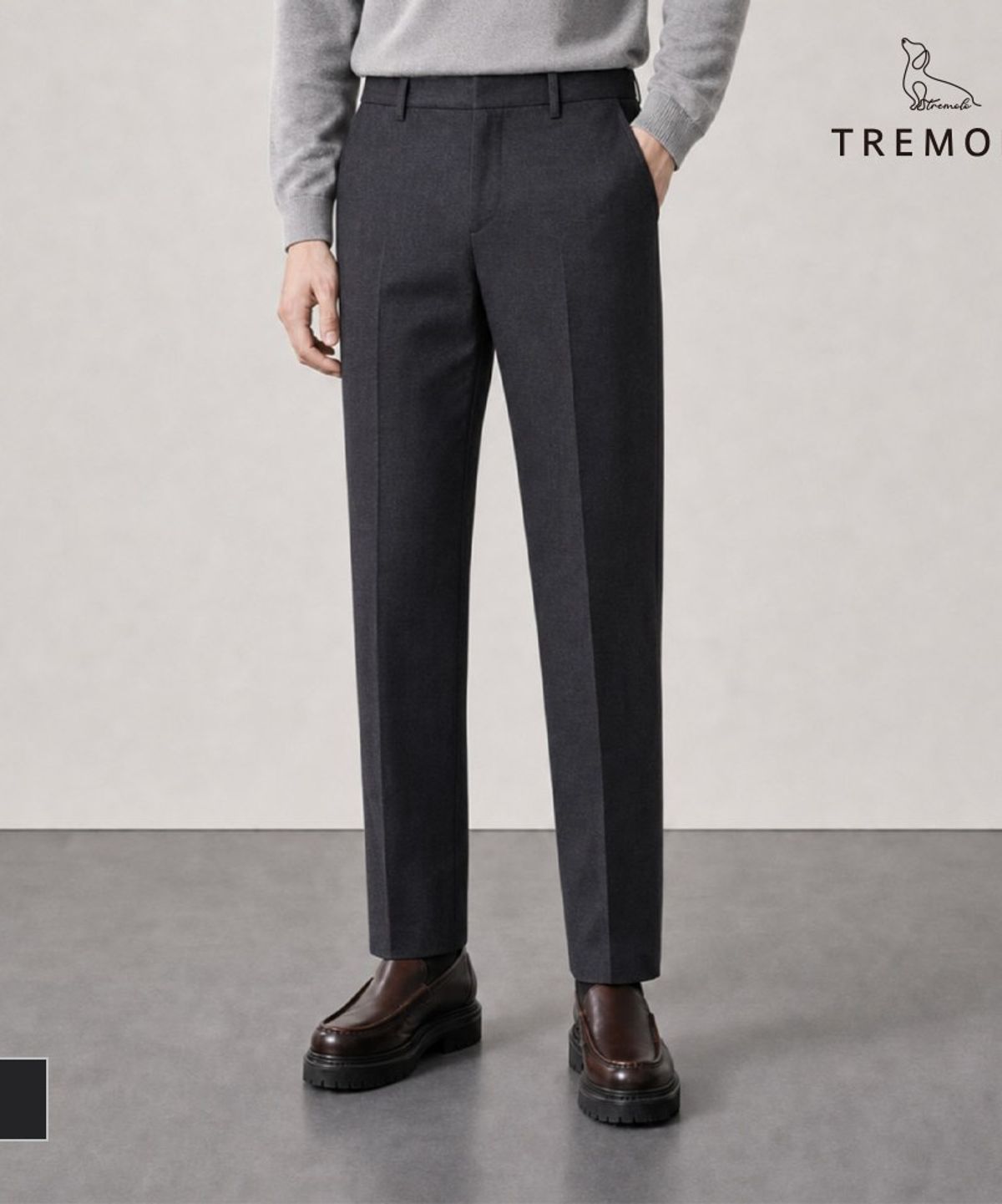 트레몰로(TREMOLO) 면패턴 긴바지_TRHDL4F9141