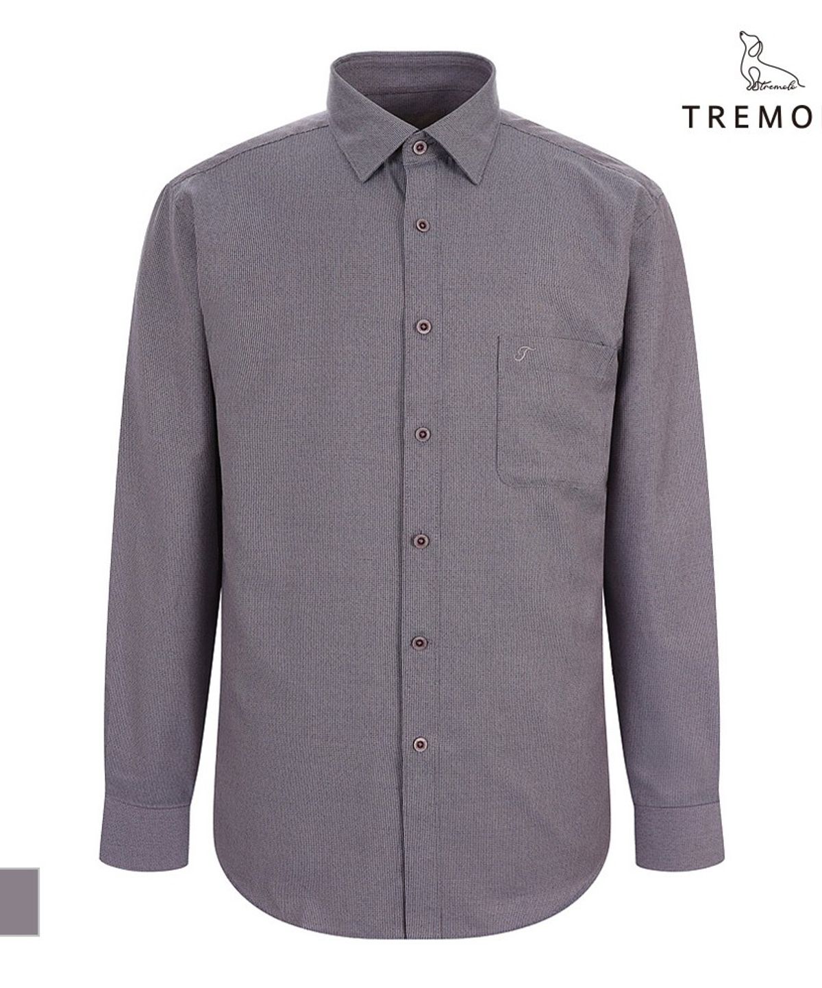 트레몰로(TREMOLO) 남성 잔패턴 원포켓 셔츠_TGBTL4F9131