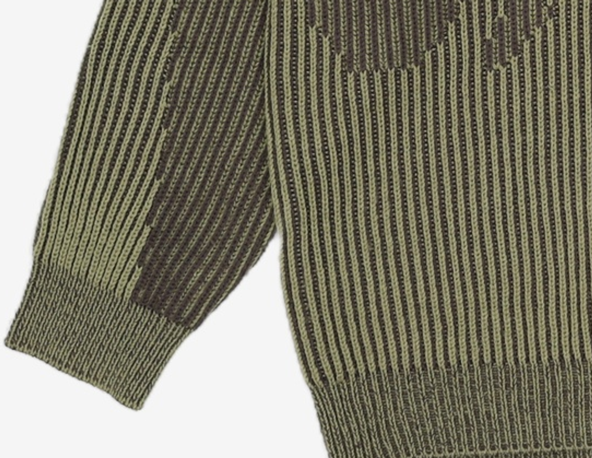 크리틱(CRITIC) Goth Logo Knit Khaki M