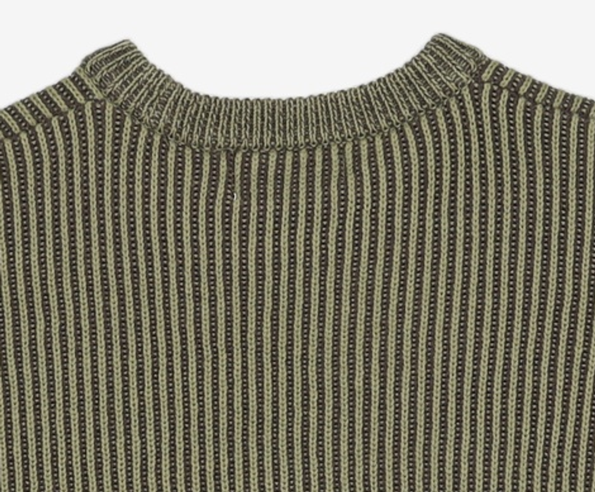 크리틱(CRITIC) Goth Logo Knit Khaki M
