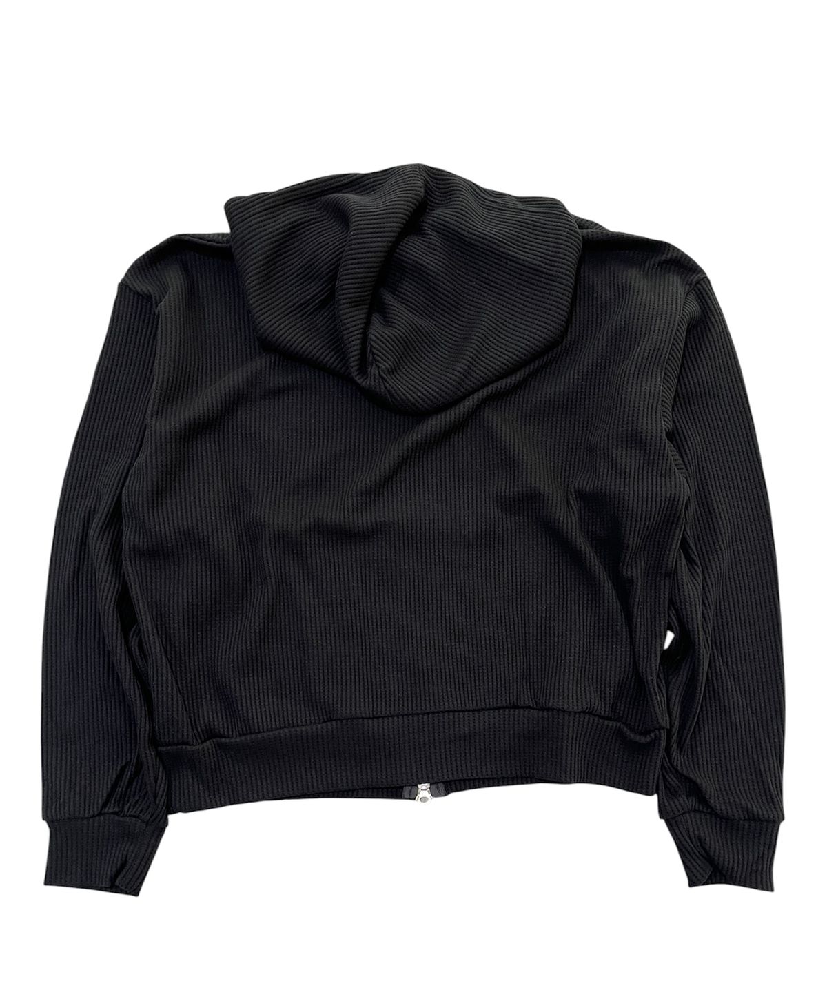 스케이터락(SK8ER ROCK) Collage Logo Waffle Hood Zip-Up (Black)