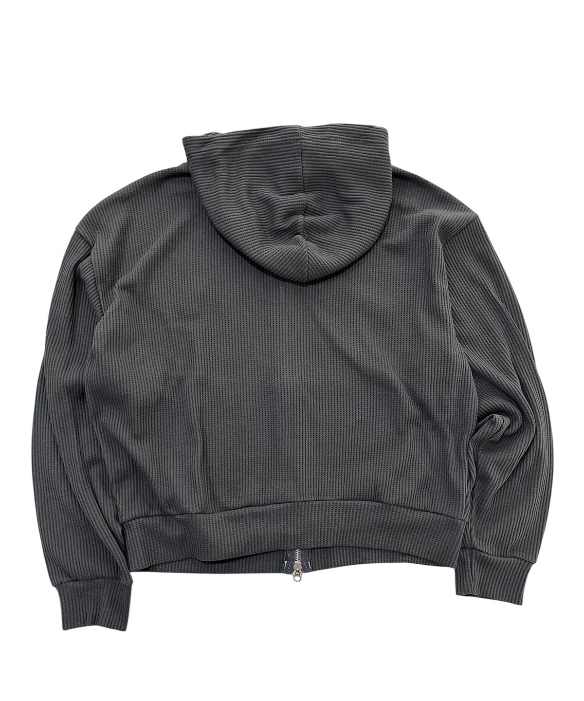 스케이터락(SK8ER ROCK) Collage Logo Waffle Hood Zip-Up (Charcoal)