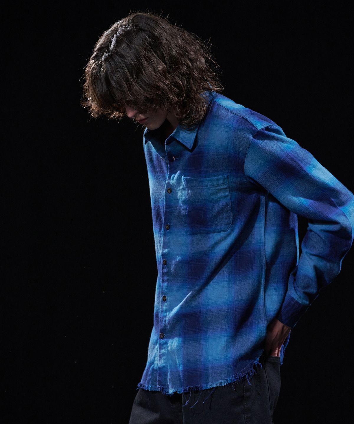테이크이지(TAKEASY) [DMD] VOID CK SHIRT  - Blue